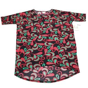 LuLaRoe Irma Tunic Top Short Sleeve Shirt